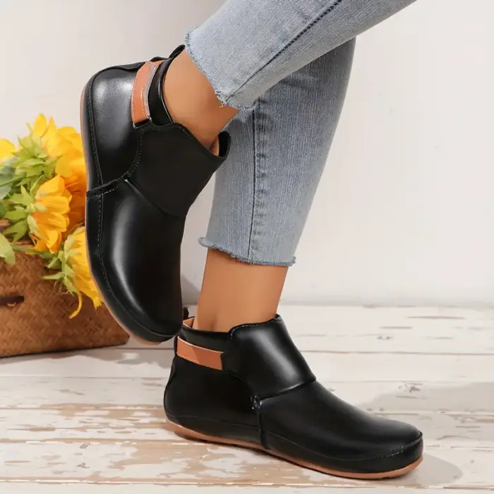 Orthopedic Leather Ankle Boots - Image 5