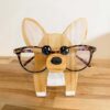 Handmade Corgi Glasses Stand Art Gift