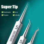 Stainless Steel Blackhead Removal Kit (3 Tweezers)