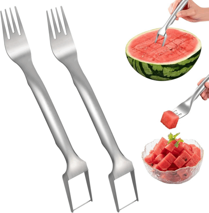 Dual-Head Watermelon Fork Slicer - Image 1