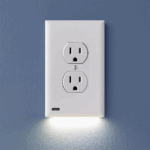 Outlet Wall Plate With Night Lights-No Batteries or Wires