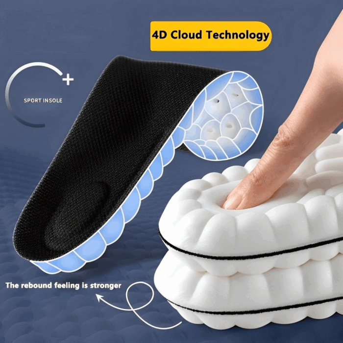 Super Soft 4D Cloud Technology Insole - Set of 2 Pairs - Image 1