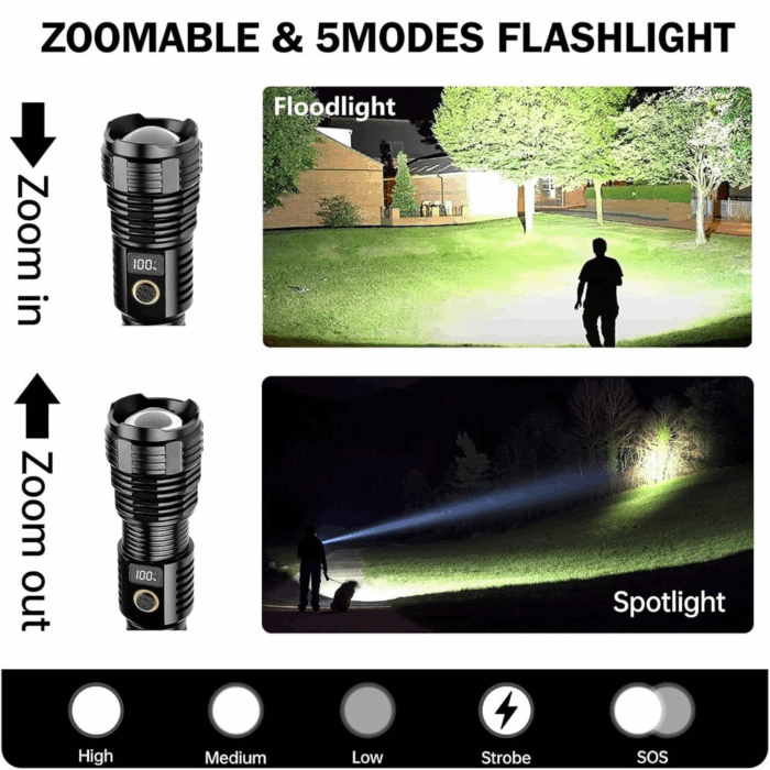Flashlights High Lumens Rechargeable - Image 2