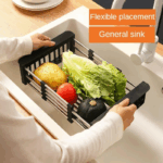 Stainless Steel Retractable Dish Drying Rack - Image 2