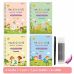Children's Magic Copybooks, Handwriting Practice for Kids (Set of 4 Books) - Image 3