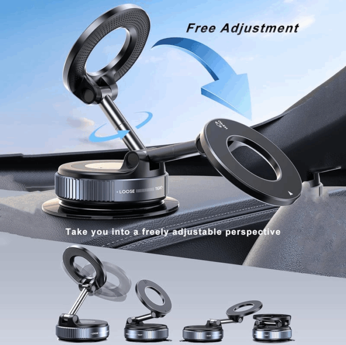 360° Vacuum Magnetic Car Phone Holder - Image 3