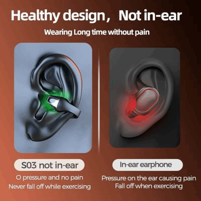 Wireless Ear Clip Bone Conduction Headphones - Image 3
