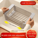 Stainless Steel Retractable Dish Drying Rack - Image 3