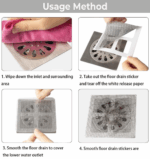 Adhesive Hair Catcher Stickers for Shower - Image 4