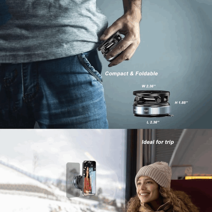 360° Vacuum Magnetic Car Phone Holder - Image 5