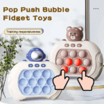 Quick Push Bubble Game, Pop Bubble Fidget Game Toy, Fast Push Popping Game Toys for Kids - Image 6