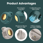 Portable Silent Mini Bladeless Fan Clip On - Image 6