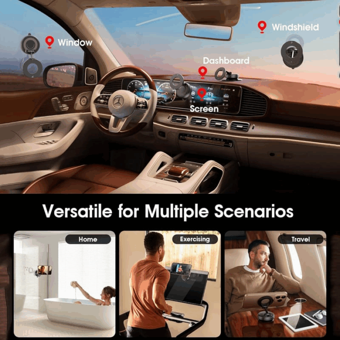 360° Vacuum Magnetic Car Phone Holder - Image 7