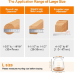 Transparent Chair Leg Floor Protector – Prevent Scratches & Reduce Noise on Wood & Tile Floors - Image 7