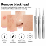Stainless Steel Blackhead Removal Kit (3 Tweezers) - Image 9