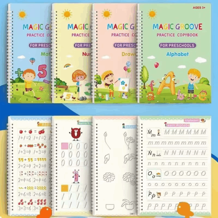 Children's Magic Copybooks, Handwriting Practice for Kids (Set of 4 Books) - Image 9