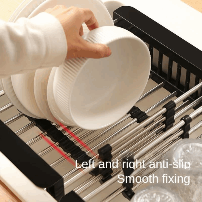 Stainless Steel Retractable Dish Drying Rack - Image 15